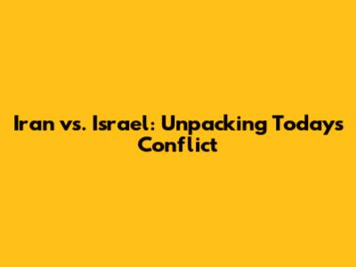 Iran vs. Israel: Unpacking Today's Conflict