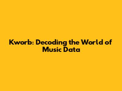 Kworb: Decoding the World of Music Data