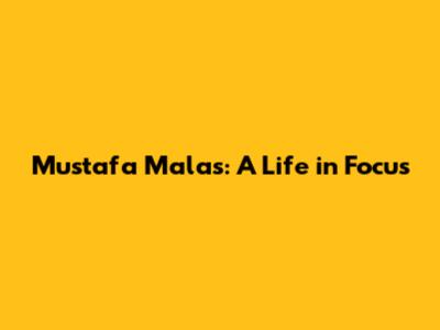 Mustafa Malas: A Life in Focus
